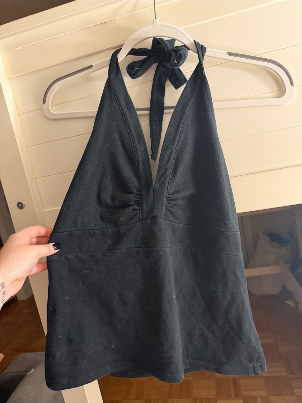 SO Black Halter Camisole Top